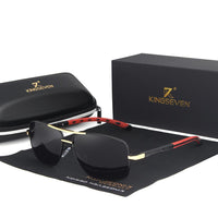 Brand Designer Men's Aluminum Magnesium Sun Glasses Polarized Mirror Lens Male Eyewear Sunglasses For Men