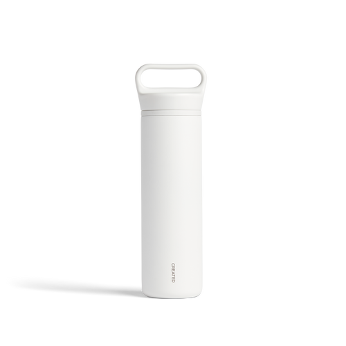 20oz Wander Water Bottle - White Created Co.