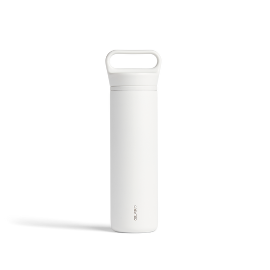 20oz Wander Water Bottle - White Created Co.