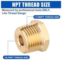 1/2" M x 1/8" F NPT Connector