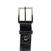 Zelli Italia Zelli Italia 70-100-BLK ALLIGATOR Belt, Black