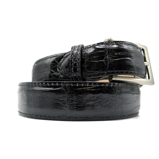 Zelli Italia Zelli Italia 70-100-BLK ALLIGATOR Belt, Black