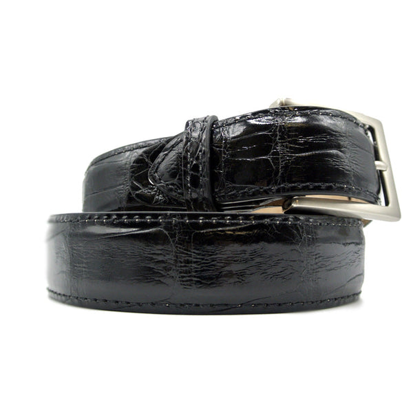 Zelli Italia Zelli Italia 70-100-BLK ALLIGATOR Belt, Black