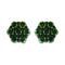 White.Sterling Silver / 1 / Green Diamond