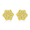 White.Sterling Silver / 0.25 / Yellow Diamond