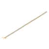 Two-Tone 10K Yellow Gold over .925 Sterling Silver 1.0 Cttw Diamond S-Curve Link Miracle-Set Tennis Bracelet (I-J Color, I3 Clarity) - 7"