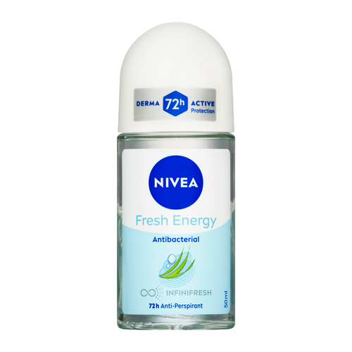 NIVEA Fresh Energy 72h Anti-Perspirant Roll-On 50ml – Antibacterial & Lemongrass Extract