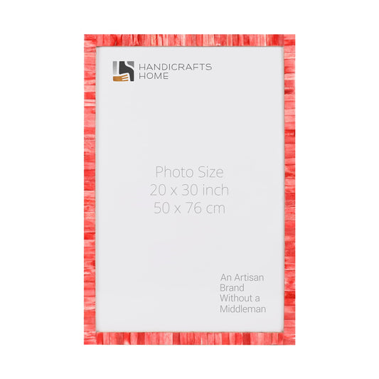 Poster Frames Classic Collection Bone Inlay, Red, 6 Sizes