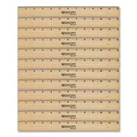 Westcott® Beveled Wood Ruler