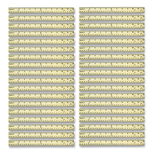 Westcott® Three-Hole Punched Wood Ruler