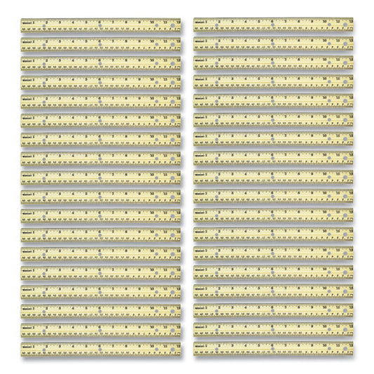 Westcott® Three-Hole Punched Wood Ruler