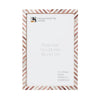 Poster Frames Chevron Collection Bone Inlay, Brown, 5 Sizes