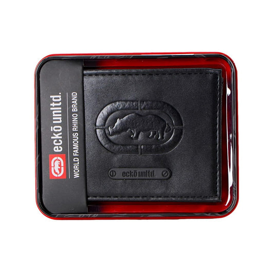 Ecko Unltd World Famous Rhino Men's Bifold Wallet Black EasyOptionXY LLC
