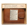 I Know the Plans Genuine Leather Wallet with Brass Inlay - Jeremiah 29:11 EasyOptionXY LLC