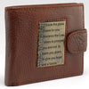 I Know the Plans Genuine Leather Wallet with Brass Inlay - Jeremiah 29:11 EasyOptionXY LLC