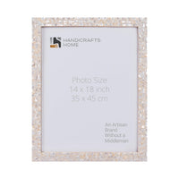 Mother of Pearl Poster Frames, White, 2 Sizes