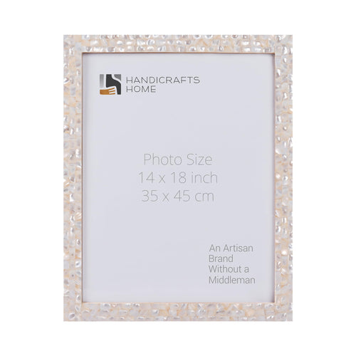 Mother of Pearl Poster Frames, White, 2 Sizes