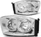 Chrome housing with corner clear lens