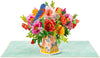 Poppy Blooms Pop Up Flower Bouquet Card
