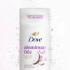 Dove Deodorant Stick for 72 Hour Odor Protection Coconut & Pink Jasmine Aluminum Free 2.4 oz