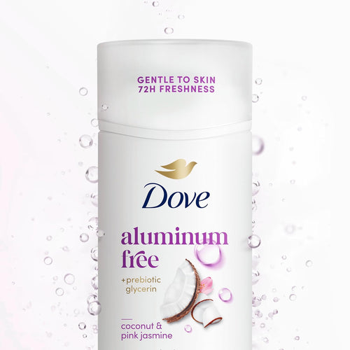Dove Deodorant Stick for 72 Hour Odor Protection Coconut & Pink Jasmine Aluminum Free 2.4 oz