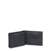 47 Maple Men's Center Stitch Design Genine Black Leather RFID Fixed Passcase Wallet in Tin Box EasyOptionXY LLC