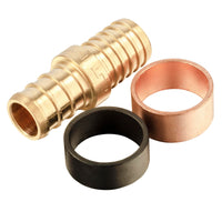 PEX-B Crimp 1/2-Inch Pex x 1/2-Inch PB Transition Brass Pex Coupling (Lead Free) Plumbingsell