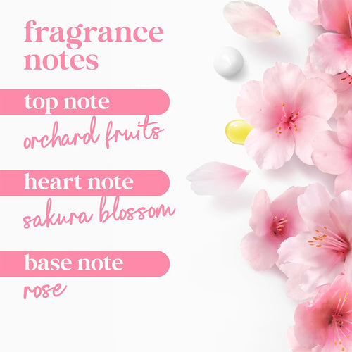 Dove Sakura Body Wash Uplift Sakura Blossom and Yuzu for 24hr Lotion-Soft Skin Moisturizing Skin Cleanser with No Sulfates No Parabens 30.6 Fl Oz