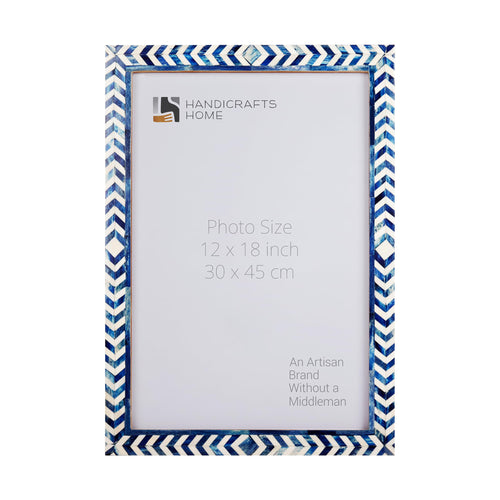 Poster Frames Taj Pattern Bone, Resin Inlay, Blue, 5 Sizes