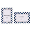 Candy Cane Blueberry Resin Inlay Picture Frame, Blue - White, 3 Sizes (Set of 2)