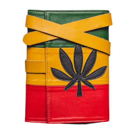 Luxurious Leather Tobacco Smoking Pipe Pouch Bag Organizer Case with Rolling pad.