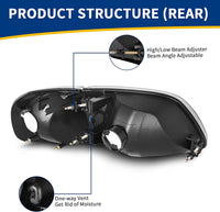 Headlight Assembly, Headlight Replacement, Fits 97-03 Ford F-150/97-02 Ford Expedition Pickup
