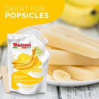 Mazzoni Banana Fruit Puree, 100% Fruit, No Sugar Added 1 kg (2.2 lb)