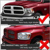 2009-2018 Dodge Ram Headlight Assembly Compatible with Ram 1500 / Ram 2500 3500 / 2010-2018 / Ram 2500 3500 / 2019-2021 Ram 1500 Classic, Chrome Housing Amber Reflector Replacement
