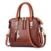Luxe Alligator Leather Shoulder Bag - Stylish Premium Leather Bag for Women