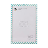 Poster Frames Chevron Collection Bone Inlay, Green, 6 Sizes