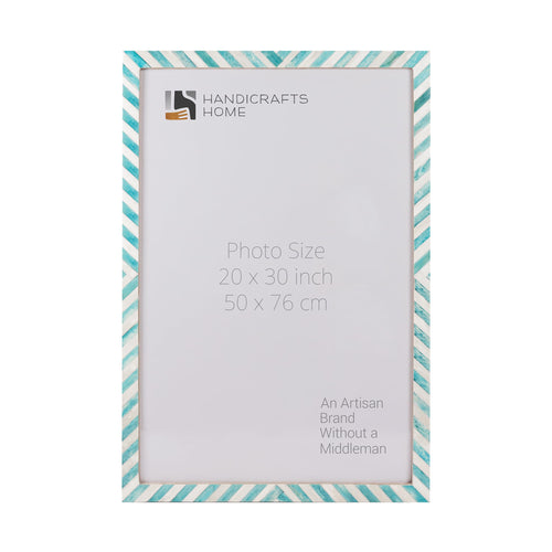 Poster Frames Chevron Collection Bone Inlay, Green, 6 Sizes