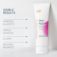 Dove Cream Serum Pro-Retinol + Firming for Elasticity and Firmness, with Collagen Peptides, Niacinamide and Antioxidants Lotion, 8 oz