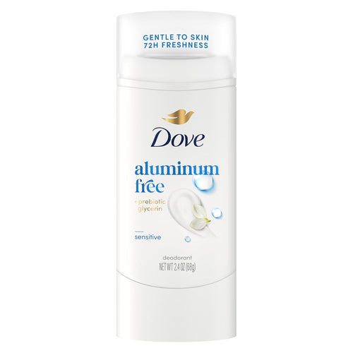 Dove Deodorant Stick Sensitive for 72 Hour Odor Protection Aluminum Free 2.4 oz