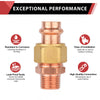 30 Pcs 1" Press Copper Union x Male (Lead Free)