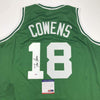 Autographed/Signed Dave Cowens Boston Green Basketball Jersey PSA/DNA COA