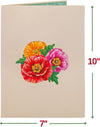 Poppy Blooms Pop Up Flower Bouquet Card