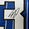 Autographed/Signed Shaquille Shaq O'Neal Orlando Blue Pinstripe Basketball Jersey JSA COA