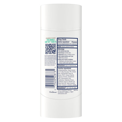 Dove Solid Stick Palo Santo & Sage for 72-Hour Sweat and Odor Protection Alcohol Free 2.6 oz