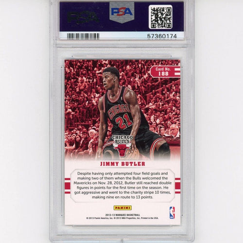 Graded 2012-13 Panini Marquee Jimmy Butler #188 Rookie RC Basketball Card PSA 10 Gem Mint