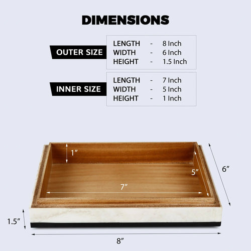 Black White Resin Inlay Decorative Storage Box – Mono Court Collection (7 Sizes)