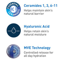 2 Pack CeraVe PM Facial Moisturizing Lotion, Night Cream with Hyaluronic Acid and Niacinamide