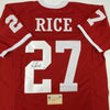 Autographed/Signed Ray Rice Rutgers Red College Football Jersey Steiner Sports COA