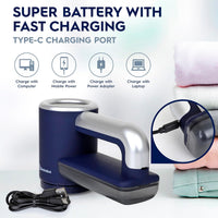 Electrolux Rechargeable Fabric Shaver & Lint Remover for Clothes, Furniture, Sofas, Blankets with LED Display, 3-Speed Portable Electric Pill Cutter - Removes Lint, Pill, & Fuzz