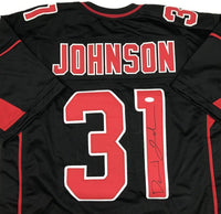 Autographed/Signed David Johnson Arizona Color Rush Football Jersey JSA COA Holo Only